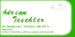 adrian teschler business card